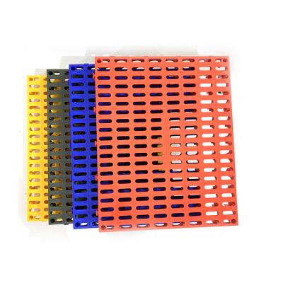 China Factory free sample car wash repair workshop direct drainage multi-color optional dies plastic grill mosaic floor for sale