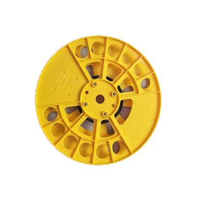 China ABS factory production impact outer diameter 420MM yellow coil connector special wear-resistant plastic terminal plastic disc coil for sale