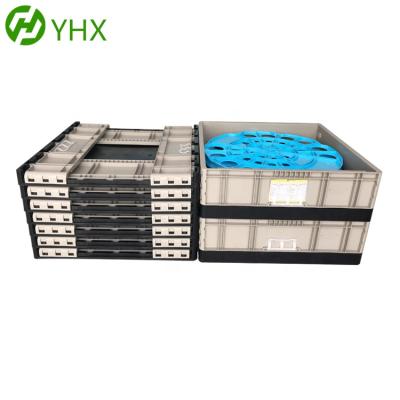 China 2019 Turnover Custom Wholesale Collapsible Folding Box ESD Circulation Plastic Folding Foldable Box for sale