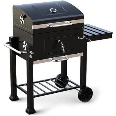 China Easily Assembled Indoor Outdoor BBQ Protable Charcoal Grill with One Side Shelf for sale