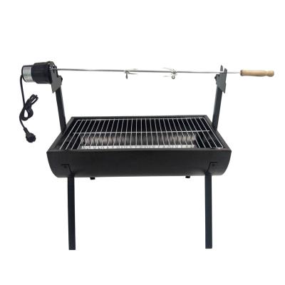 China OEM/ODM Adjustable Size BBQ Charcoal Grill Spit Rotisserie Rotisserie Rotisserie Grill Pork Roast Machine Adjustable For Camping for sale