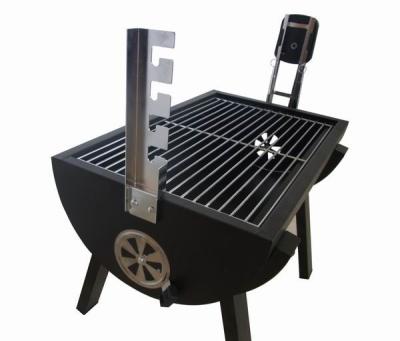 China Small Adjustable Size Charcoal Grill Garden/Wood Family Set Fired Cooking Grill Spit Rotisserie for sale