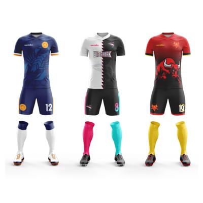 China Hot Sets Soccer Jersey Sports Soccer Uniforms , Custom Soccer Jersey for sale