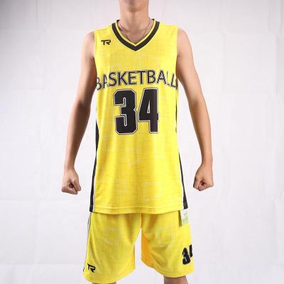 China Latest Design 100% Polyester Breathable Custom Short Sleeve Basketball Jersey for sale