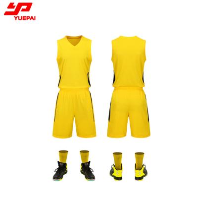 China Latest Design Antibacterial Polyester Men's 100% Sublimation Uniform Wear Custom Reversible Basketball Tank Top for sale