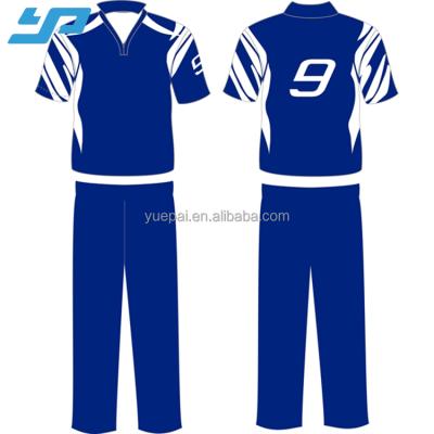 China Wholesale custom 100% branded polyester cricket uniform printing sublimation logo custom cricket apparel for sale