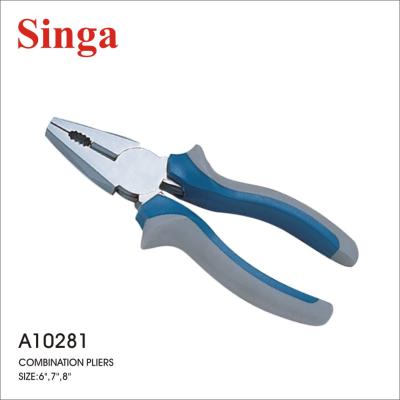 China Singa MULTI FUNCTIONAL Best Selling Carbon Steel 6 Inch 7 Inch 8 Inch Long Hand Tool Nose Diagonal Cutter Combination Pliers for sale