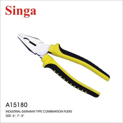 China Singa MULTI FUNCTIONAL Forged High Grade Steel Long Nose Diagonal Cutting Wire Cutter Combination Pliers With Insulated Handle for sale