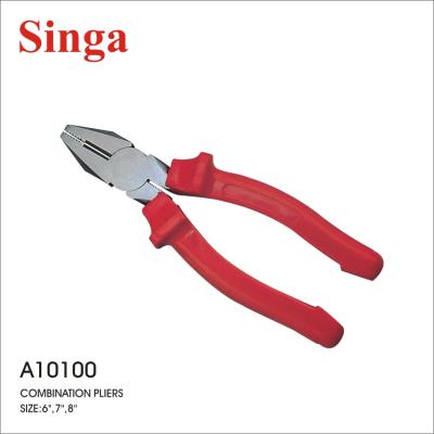 China MULTI FUNCTIONAL Universal PVC Handle ToolsWith Hardware Singa Nose Diagonal Cut Long Combination Pliers for sale