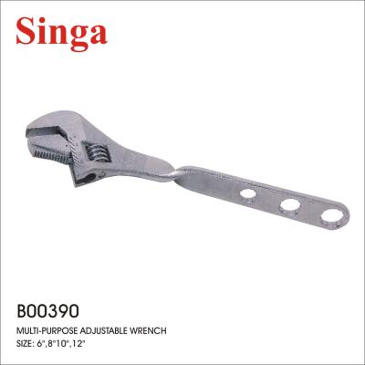 China Hot Selling Singa Professional DIY Tool Multifunctional Type Carbon Steel Metal Wrench Round Hole Flexible Adjustable Wrench for sale