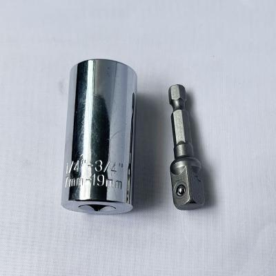 China Singa B13061 7mm-19mm Multifunctional Multifunctional Ratchet Wrench Power Drill Adapter 2PCS Socket Wrench Socket Handle Tool for sale