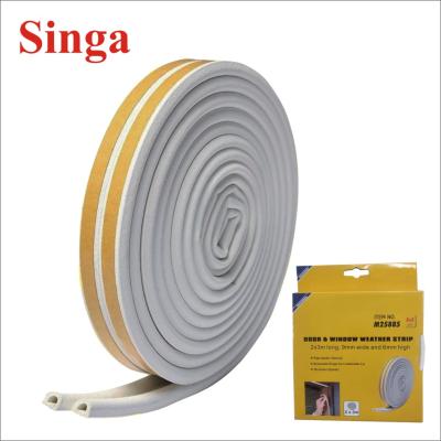 China Singa M25885 Brown Modern Professional Door Window Seal Strip White Weather Resist Door Window Seal Rubber Strips for sale