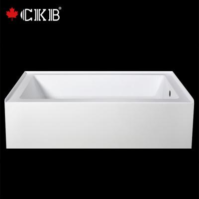 China Three-side Skirt High Quality Durable Custom Color Hotel Apartment Stackable Three Side Skirt ABS Bathtub for sale