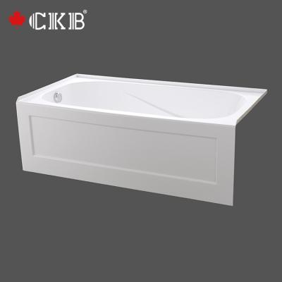 China Embedded OEM ODM High Quality Single Threshold Custom Color Soaking Stacked Bathroom Bathtub for sale