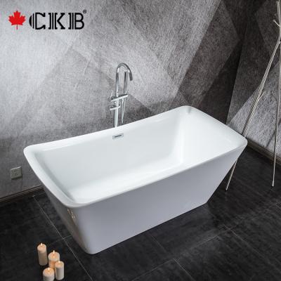 China Freestanding Easy Cleaning OEM ODM Glossy Finished Custom Color Acrylic Freestanding Bathroom Bathtub for sale