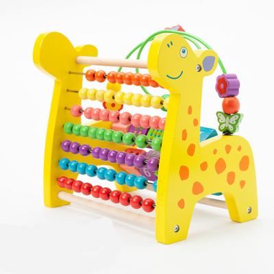 China Eductional Toys New Style Wholesale Multifunctional Rainbow Abacus Beads Hot Selling Developing Toy Mathematical Ability Educational Wooden Children for sale