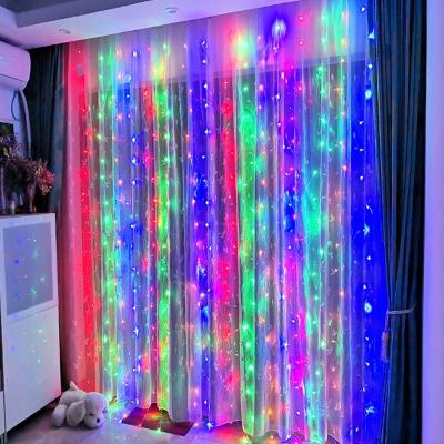 China Romantic Fairy Light LED Curtain String Light Window Led Curtain String Light For Room Festival Christmas Decoration for sale