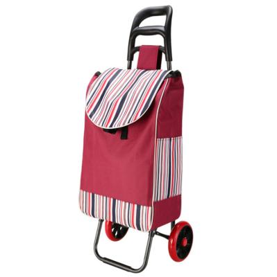 China Wheeled Trolley Shopping Trolley Bag Reusable Shopping Bag Shopping Trolley Bag Foldable Supermarket Trolley Cart Bag With Wheel for sale