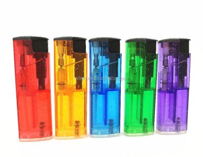 China Safety FV10 Glossy Transparent Color Matched Electronic Windproof Auto-flame Lighter for sale