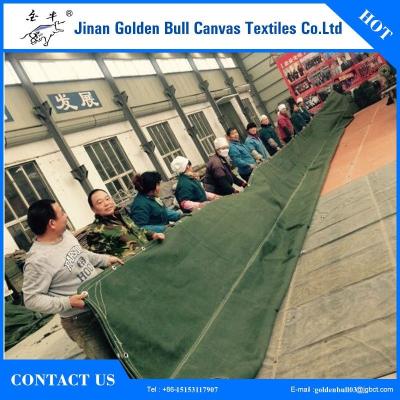 China Waterproof Plain Weave Waterproof Breathable Polyester Cotton Tarpaulins for sale