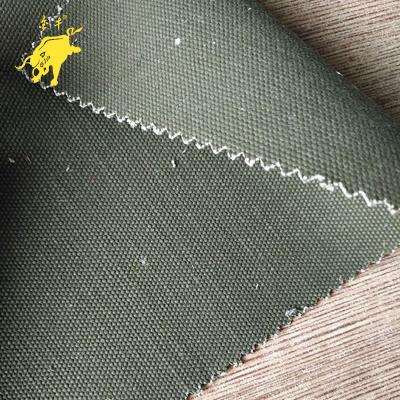 China Army Green Waterproof 100% Cotton Canvas Waterproof Fabric For Tent Tarp And Bag for sale