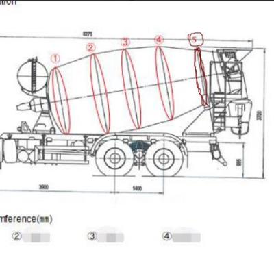 China 6-15M3 Canvas Concrete Mixer Truck Heavy Tank Cover for sale