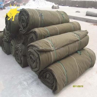 China Army Green Waterproof Cotton Waterproof Canvas Blanket for sale