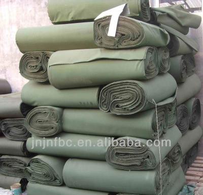 China Flame Retardant Military Green Waterproof Pure Cotton Canvas Fabric for sale