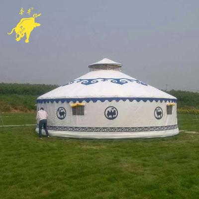 China Wind-resistant 5M Diameter Mongolian Yurt Tent Bell Tent for sale