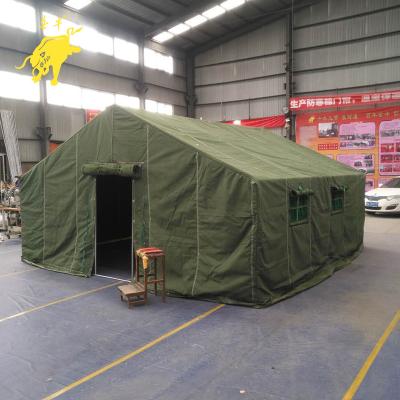 China Water Proof Heavy Duty Canvas Insulated Green Army Tent Waterproof for sale