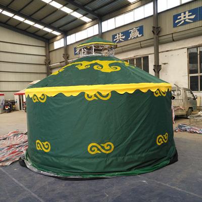 China Waterproof And Hotproof Living For Living And Restaurant Tent 8M Diameter Mongolian Yurt for sale