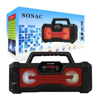 China No SONAC TG-2303BT Waterproof Popular Speaker TG 157 Speaker With LED Light for sale