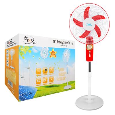 China OEM TNTSTAR TG-435 5 16 Inch Plastic Blades With LED Light USB AC DC Loud Air Floor Fan Battery Energy Saving Rechargeable Fan for sale