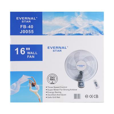 China Wholesale Japanese Efficient Hotel EVERNAL Industrial STAR FB-40 Metal Wall Mounted Fan for sale