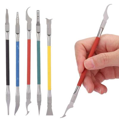 China Phone Tool Kit 5 in 1 IC Chip Repair CPU NAND Remover Cpu Crowbar Remove Glue Knife Tool Kit for Phone Tool Kit motherboard repair electronics for sale