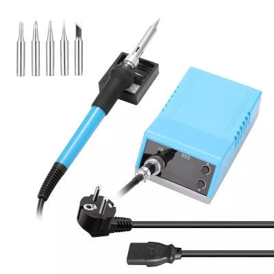 China Small mini digital display smart soldering station soldering iron with 5936 soldering iron tips soldering pen set for sale