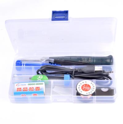 China Iorn Soldering Kits 5V 8W Mini Soldering Pen Including Tweezers Desoldering Portable Soldering Wire Set Pump Pencil Grip USB Soldering Iron for sale