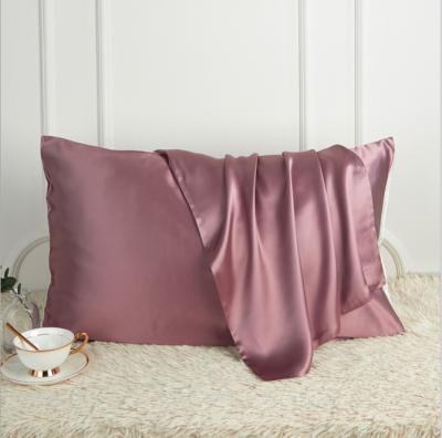 China Oeko Tex Certificate Anti-Static Private Label Pillowcase Manufacturer Mulberry 22 Silk Satin Pillowcase Momme Silk Satin Pillowcase for sale