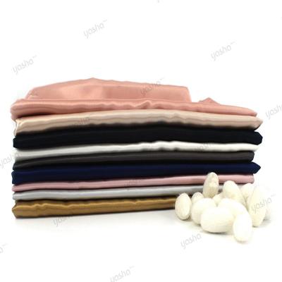 China Low MOQ Wholesale Anti Pill Material 16mm Silk Natural 100% Satin 6a Fabric Organic Fabric For Women Garment Family Bedding Set for sale