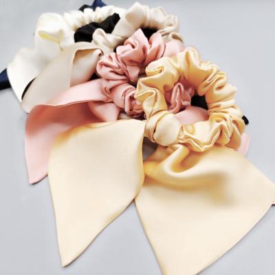 China Luxury Silk Bowknot 16mm Headband Women Fashion Silk Hair Scrunchies for sale