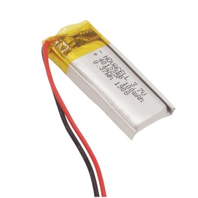 China Flat toys lithium 401230 401225 401225 3.7v 100mah rechargeable lipo battery 0.37wh for sale