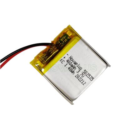 China Toys GPS Cell High Power Saft 502535P 502428 502035 3.7v 400mah lipo rechargeable battery 1.48wh for sale