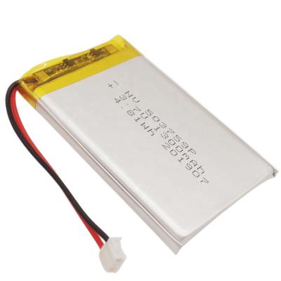 China High Quality Toys Rechargeable Lipo Battery 4.81wh 503759P 3.7v 1300mah for sale