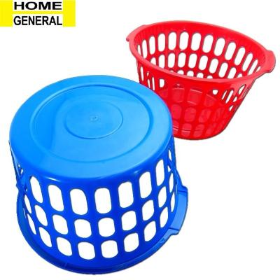 China SUSTAINABLE CHEAP FAMILY LAUNDRY BASKET BASKET AROUND LAUNDRY BASKET PLASTIC BASKET LAUNDRY BASKET WITH HANDLE for sale