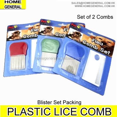 China Viable LICE COMB , METAL PINE LICE COMB AND PLASTIC LICE COMB SET , SLOW LICE COMB SET for sale