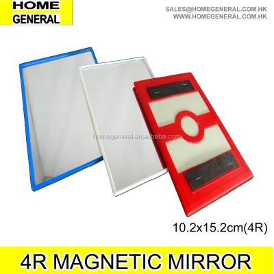 China Magnetic mirror for locker LOCKER PLASTIC MAGNETIC MIRROR BACK TO SCHOOL LOCKER REFLECT PANEL 4R MAGNETIC MIRROR REFRIGERATOR WHITE MAGNETIC MIRROR for sale