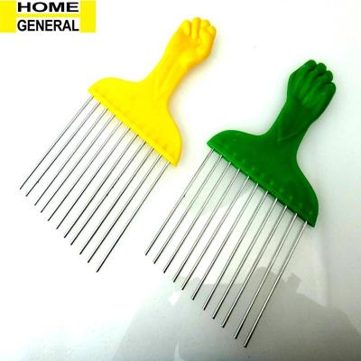 China METAL AFRO TEETH COMB PIK UNITANGLE METAL HAIR COMB AFRO for sale