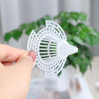 China Plant grid bottom hole trim 3D cone protection pot breathable insect repellent waterproof net bottom durable bonsai material for sale