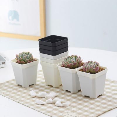 China Durable material decorative planting tools color super thick plastic flower pot eco-friendly flower pots and planters manufactures for sale