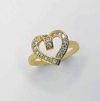 China Top Selling Jewelry Engagement Moissanite Ring Diamond Wedding Ring Woman 18k 24k Gold Top Custom Made Heart Moissanite Ring for sale